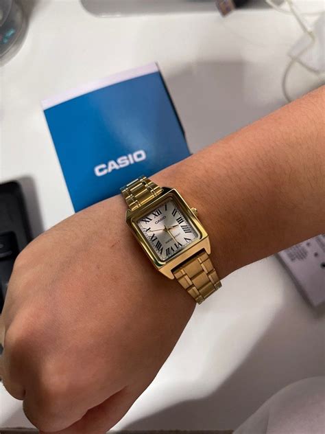 casio gold watch cartier dupe|cartier tank wrist watch.